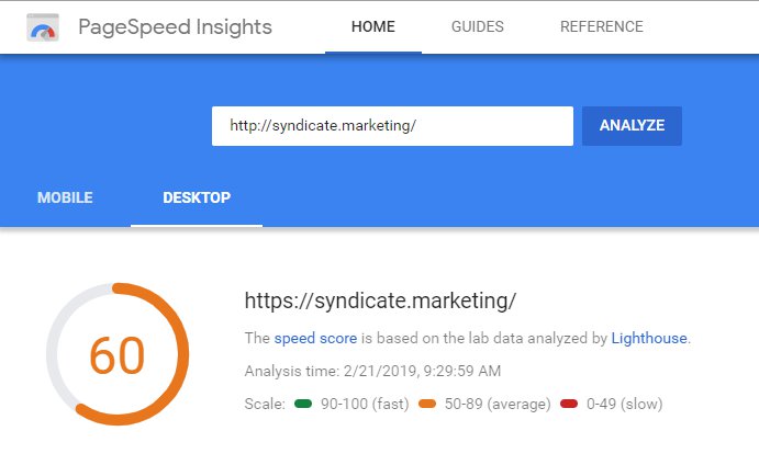 page speed insights